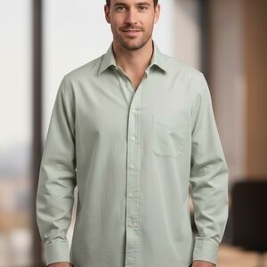 Lord & Taylor Light Green Men's Casual Shirt